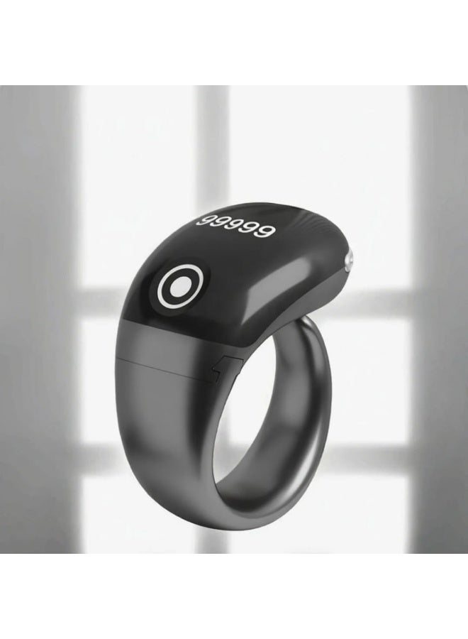 ماركة غير محددة خاتم تسبيح ذكي مقاوم للماء بأحجام 18 و20 و22 ملم مزود بتنبيه بالاهتزاز، وعداد تسبيح، واتصال بلوتوث، و5 منبهات للصلاة اليومية - Image 4